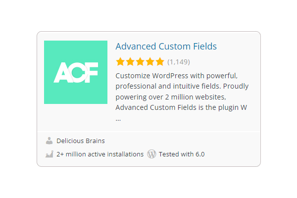 advanced custom field plugin